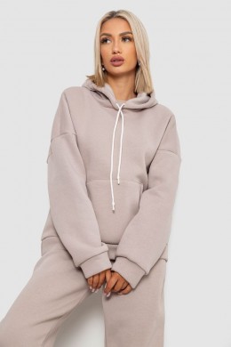 Спортивный костюм женский на флисе, цвет бежевый, 238R5726
