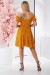 Платье женское с принтом софт, цвет горчичный, 257R811 Платье женское с принтом софт, цвет горчичный, 257R811