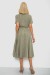 Платье софт с принтом, цвет оливковый, 230R1111 Платье софт с принтом, цвет оливковый, 230R1111