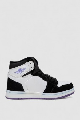 Кроссовки женские зимние на меху  -уценка, цвет черно-белый, 248RHB470-U-4