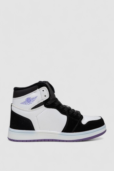 Кроссовки женские зимние на меху  -уценка, цвет черно-белый, 248RHB470-U-4