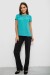 Блуза однотонная, цвет бирюзовый, 230R112 Блуза однотонная, цвет бирюзовый, 230R112