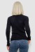 Кофта женская однотонная базовая, цвет черный, 244R2032 Кофта женская однотонная базовая, цвет черный, 244R2032