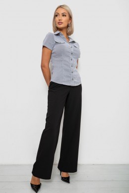 Рубашка классическая в полоску, цвет серый, 230R667