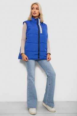 Жилет женский демисезонный, цвет электрик, 257R95