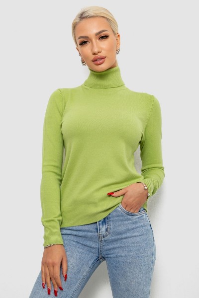 Гольф женский однотонный, цвет фисташковый, 204R921