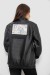 Бомбер женский с принтом, цвет черный, 257R72-3 Бомбер женский с принтом, цвет черный, 257R72-3