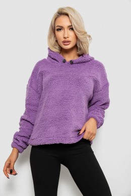 Худі жіночий однотонний з капюшоном, колір бузковий, 257R14