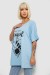Футболка женская с принтом, цвет голубой, 244R6005-1
