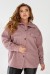 Рубашка -бомбер женская, цвет пудровый, 257R153 Рубашка -бомбер женская, цвет пудровый, 257R153