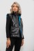 Жилет женский демисезонный экокожа, цвет черный, 257R98-1 Жилет женский демисезонный экокожа, цвет черный, 257R98-1