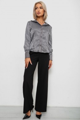 Сорочка класична в смужку, колір чорно-білий, 230R66