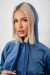 Спортивный костюм женский велюровый, цвет джинс, 241R1530-5