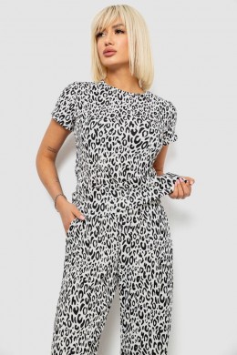 Костюм женский повседневный с принтом, цвет молочный, 257R815-2