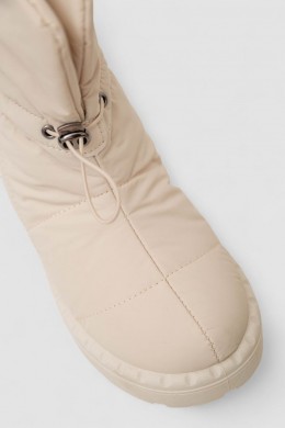 Дутики жіночі зимові на хутрі, колір бежевий, 248RFM300