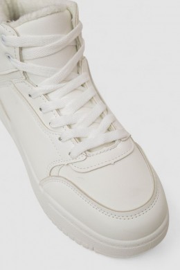 Кроссовки женские зимние на меху, цвет белый, 248RAD02