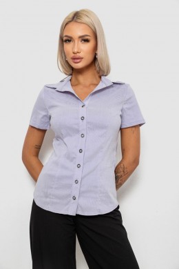 Рубашка классическая в полоску, цвет сиреневый, 230R668
