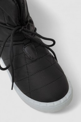 Дутики женские зимнмие на меху, цвет черно-серый, 248RFM100-6