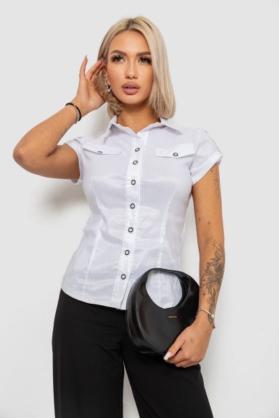 Сорочка класична в смужку, колір білий, 230R667-1