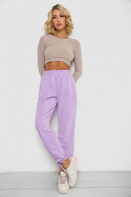 Спортивні штани жіночі, колір бузковий, 238R347-1