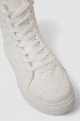 Кеды женские на меху, цвет белый, 248RK05