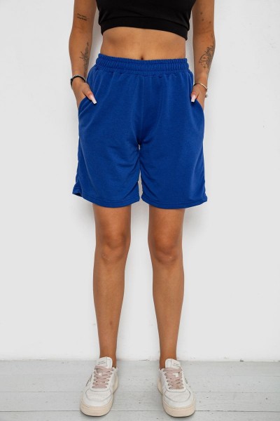 Шорти жіночі однотонні, колір електрик, 238R57820