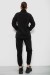 Спортивный костюм женский на флисе, цвет черный, 241R2007