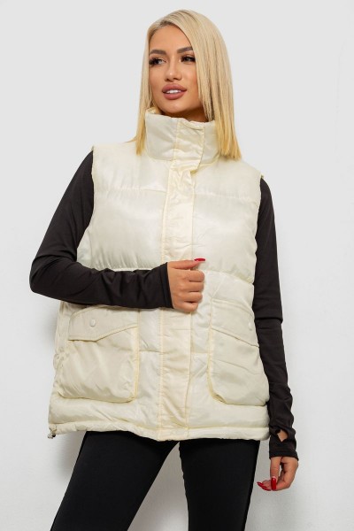 Жилет женские, цвет кремовый, 244R533-1