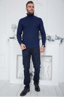 Свитер мужской, цвет джинс, 161R602
