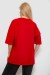 Футболка женская с принтом, цвет красный, 244R2015