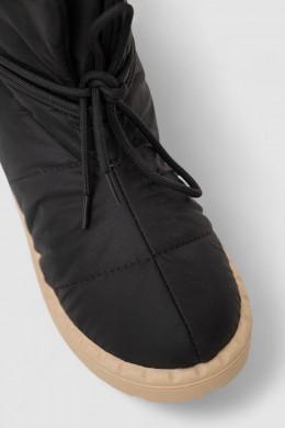 Дутики женские зимние на меху, цвет черно-коричневый, 248RFM600