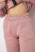Спортивный костюм женский на флисе, цвет пудровый, 244R1555