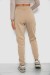 Спортивные штаны женские на флисе, цвет бежевый, 238R57013