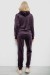 Спортивний костюм жіночий велюровий, колір темно-сливовий, 257R4122 Спортивний костюм жіночий велюровий, колір темно-сливовий, 257R4122