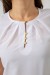 Блуза однотонная, цвет белый, 230R112 Блуза однотонная, цвет белый, 230R112
