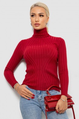 Гольф женский однотонный, цвет бордовый, 204R181