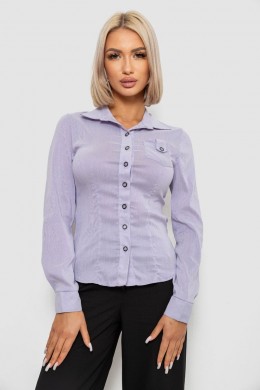 Рубашка классическая в полоску  -уценка, цвет сиреневый, 230R644-U-106