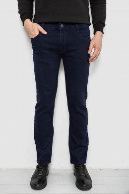 Джинсы мужские однотонные Straight, цвет синий, 244R1049-1