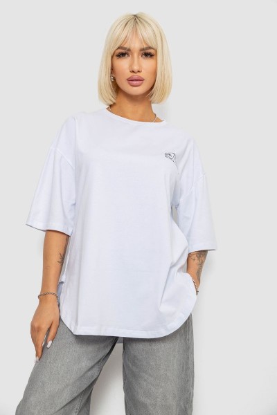 Футболка женская с принтом, цвет белый, 244R2017