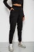 Спортивні штани жіночі на флісі, колір чорний, 238R57013
