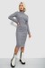 Платье повседневное утепленное, цвет светло-серый, 257R115