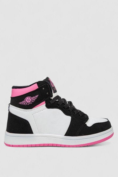 Кроссовки женские зимние на меху, цвет бело-розовый, 248RHB470-9