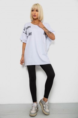 Футболка женская с принтом, цвет белый, 244R2511