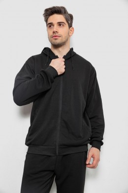 Спортивный костюм мужской утепленный, цвет черный, 244R9104