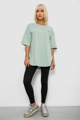 Футболка жіноча з принтом, колір оливковий, 244R2017