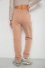Спортивные штаны женские на флисе, цвет бежевый, 238R57020