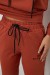 Спортивный костюм женский двухнитка, цвет терракотовый, 214R1419-002