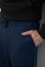 Спортивные штаны мужские двухнитка, цвет темно-синий, 241R8003