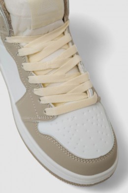 Кроссовки женские зимние на меху, цвет бело-серый, 248RHB470