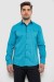 Рубашка мужская с принтом, цвет бирюзовый, 214R7173
